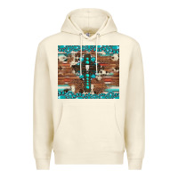 Sandshell gemstone and cross with cowhide Premium Hoodie - Artiststas