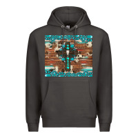Smoke gemstone and cross with cowhide Premium Hoodie - Artiststas