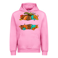 Fuchsia Pink custom pumpkin name Urban Hoodie - NancyCooperArtShop