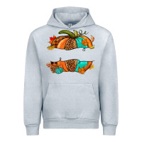 Heather Grey custom pumpkin name Urban Hoodie - NancyCooperArtShop