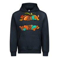Navy custom pumpkin name Urban Hoodie - NancyCooperArtShop