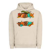 Pigment French Oak custom pumpkin name Urban Hoodie - NancyCooperArtShop