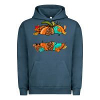 Pigment Midnight Navy custom pumpkin name Urban Hoodie - NancyCooperArtShop