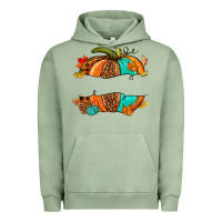 Pigment Oil Green custom pumpkin name Urban Hoodie - NancyCooperArtShop