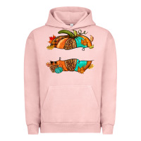 Pigment Salmon custom pumpkin name Urban Hoodie - NancyCooperArtShop