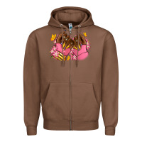 Chestnut Pink afro nails Zipper Hoodie - RanaPortraitStore