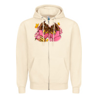 Sandshell Pink afro nails Zipper Hoodie - RanaPortraitStore