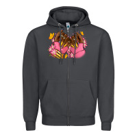 Smoke Pink afro nails Zipper Hoodie - RanaPortraitStore