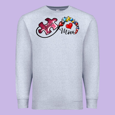 Autism Mom 1 Premium Sweatshirt Designed By Sublimationcraftshop