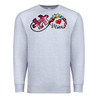 Heather Grey autism mom 1 Premium Sweatshirt - SublimationCraftShop