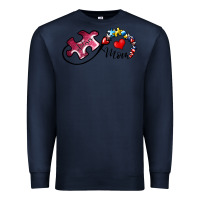 Navy autism mom 1 Premium Sweatshirt - SublimationCraftShop