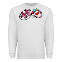 Oatmeal Heather autism mom 1 Premium Sweatshirt - SublimationCraftShop