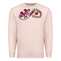 Pale Pink autism mom 1 Premium Sweatshirt - SublimationCraftShop
