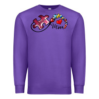 Purple autism mom 1 Premium Sweatshirt - SublimationCraftShop
