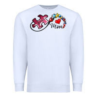 White autism mom 1 Premium Sweatshirt - SublimationCraftShop