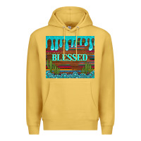 Antique Gold blessed annd cactus with gemstone tumbler Premium Hoodie - Artiststas
