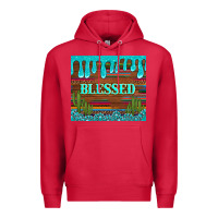 Cardinal blessed annd cactus with gemstone tumbler Premium Hoodie - Artiststas