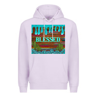 Lilac blessed annd cactus with gemstone tumbler Premium Hoodie - Artiststas