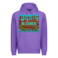 Purple blessed annd cactus with gemstone tumbler Premium Hoodie - Artiststas