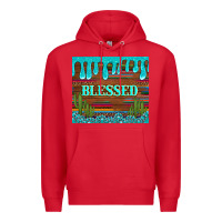 Red blessed annd cactus with gemstone tumbler Premium Hoodie - Artiststas