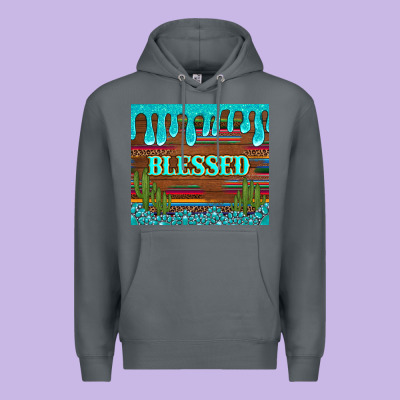 Blessed Annd Cactus With Gemstone Tumbler Premium Hoodie Designed By Artiststas