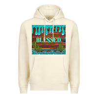 Sandshell blessed annd cactus with gemstone tumbler Premium Hoodie - Artiststas