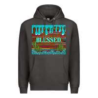 Smoke blessed annd cactus with gemstone tumbler Premium Hoodie - Artiststas