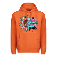 Carrot sunflower in october we wear pink Premium Hoodie - AdoDesignShop