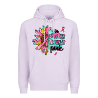 Lilac sunflower in october we wear pink Premium Hoodie - AdoDesignShop