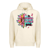 Tofu sunflower in october we wear pink Premium Hoodie - AdoDesignShop