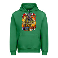 Emerald First In last Out American Firefighter Urban Hoodie - LillyAllenDesigns