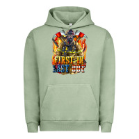 Pigment Oil Green First In last Out American Firefighter Urban Hoodie - LillyAllenDesigns
