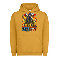 Pigment Peanut Butter First In last Out American Firefighter Urban Hoodie - LillyAllenDesigns