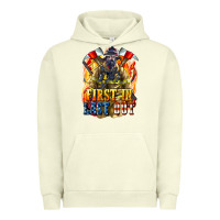 Pigment Pistachio First In last Out American Firefighter Urban Hoodie - LillyAllenDesigns