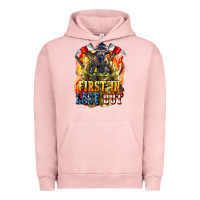 Pigment Salmon First In last Out American Firefighter Urban Hoodie - LillyAllenDesigns