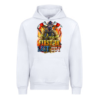 White First In last Out American Firefighter Urban Hoodie - LillyAllenDesigns