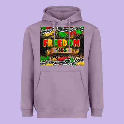 Juneteenth Freedom 1865 Heavyweight Hoodie Designed By Zillion Design Studio