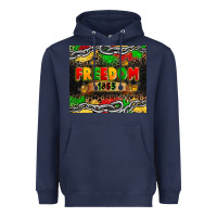Navy juneteenth freedom 1865 Heavyweight Hoodie - Zillion Design Studio