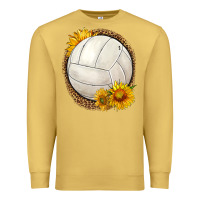 Antique Gold western volleyball with sunflower Premium Sweatshirt - HRA Design Shop