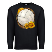 Black western volleyball with sunflower Premium Sweatshirt - HRA Design Shop