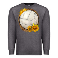 Charcoal Heather western volleyball with sunflower Premium Sweatshirt - HRA Design Shop