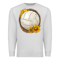 Dove Grey western volleyball with sunflower Premium Sweatshirt - HRA Design Shop