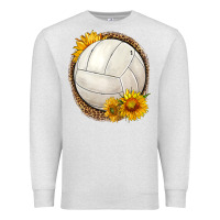 Oatmeal Heather western volleyball with sunflower Premium Sweatshirt - HRA Design Shop