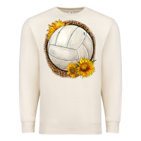 Sandshell western volleyball with sunflower Premium Sweatshirt - HRA Design Shop