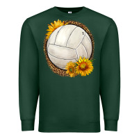 Sports Green western volleyball with sunflower Premium Sweatshirt - HRA Design Shop
