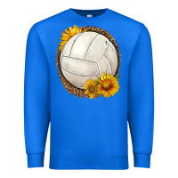 True Royal western volleyball with sunflower Premium Sweatshirt - HRA Design Shop