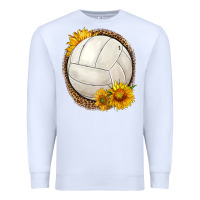 Western Volleyball With Sunflower Premium Sweatshirt | Teevron