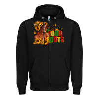 Black Remember your roots Afro American Zipper Hoodie - RanaPortraitStore