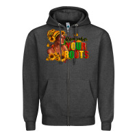 Charcoal Heather Remember your roots Afro American Zipper Hoodie - RanaPortraitStore