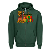 Sports Green Remember your roots Afro American Zipper Hoodie - RanaPortraitStore